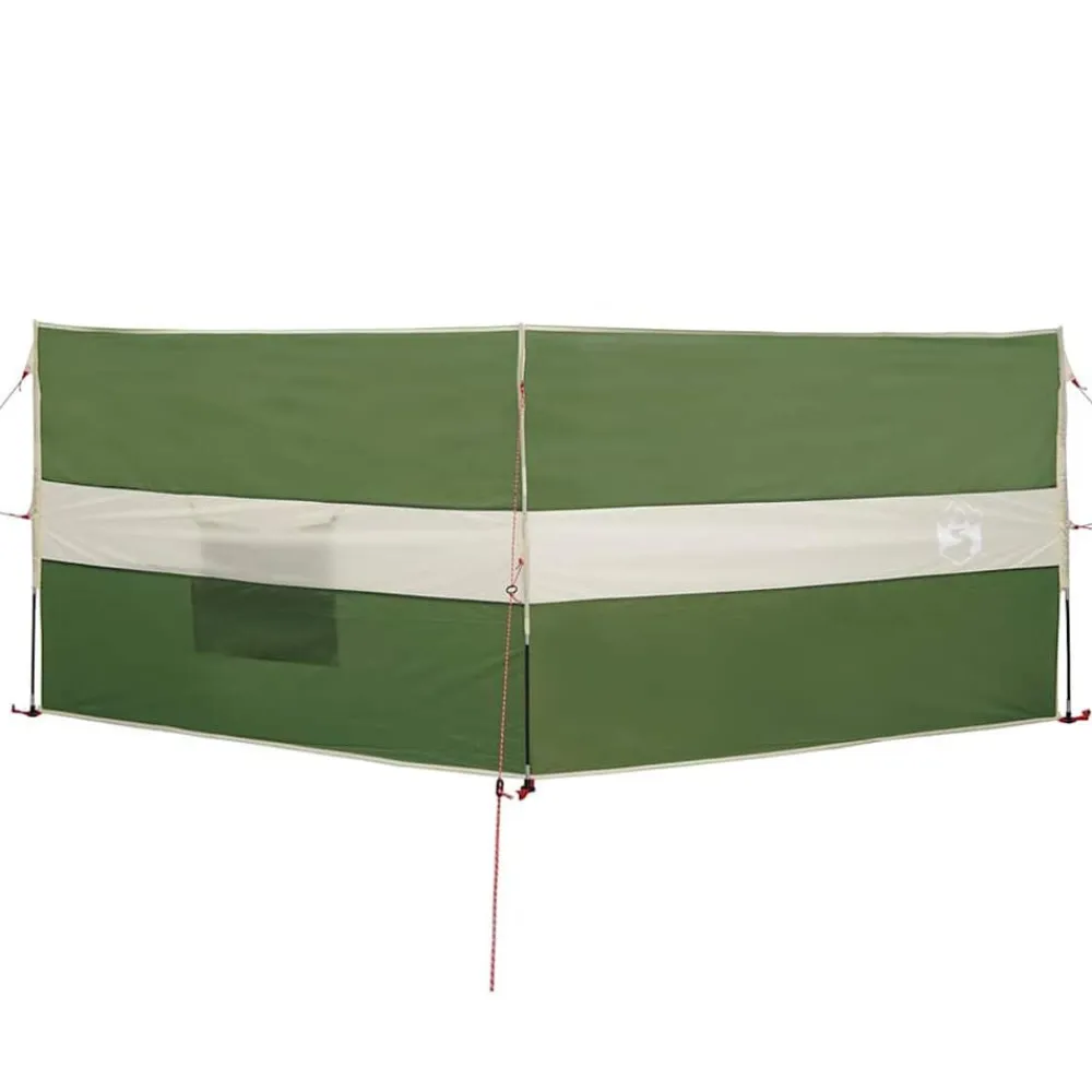 vidaXL Cortaviento de camping impermeable 344x120 cm Verde Hot