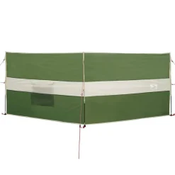 vidaXL Cortaviento de camping impermeable 344x120 cm Verde Hot