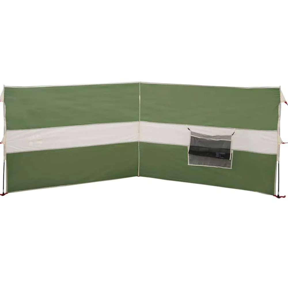 vidaXL Cortaviento de camping impermeable 344x120 cm Verde Hot