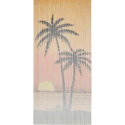 vidaXL Cortina de bambú para puerta contra insectos 90x200 cm Hot