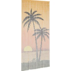 vidaXL Cortina de bambú para puerta contra insectos 90x200 cm Hot