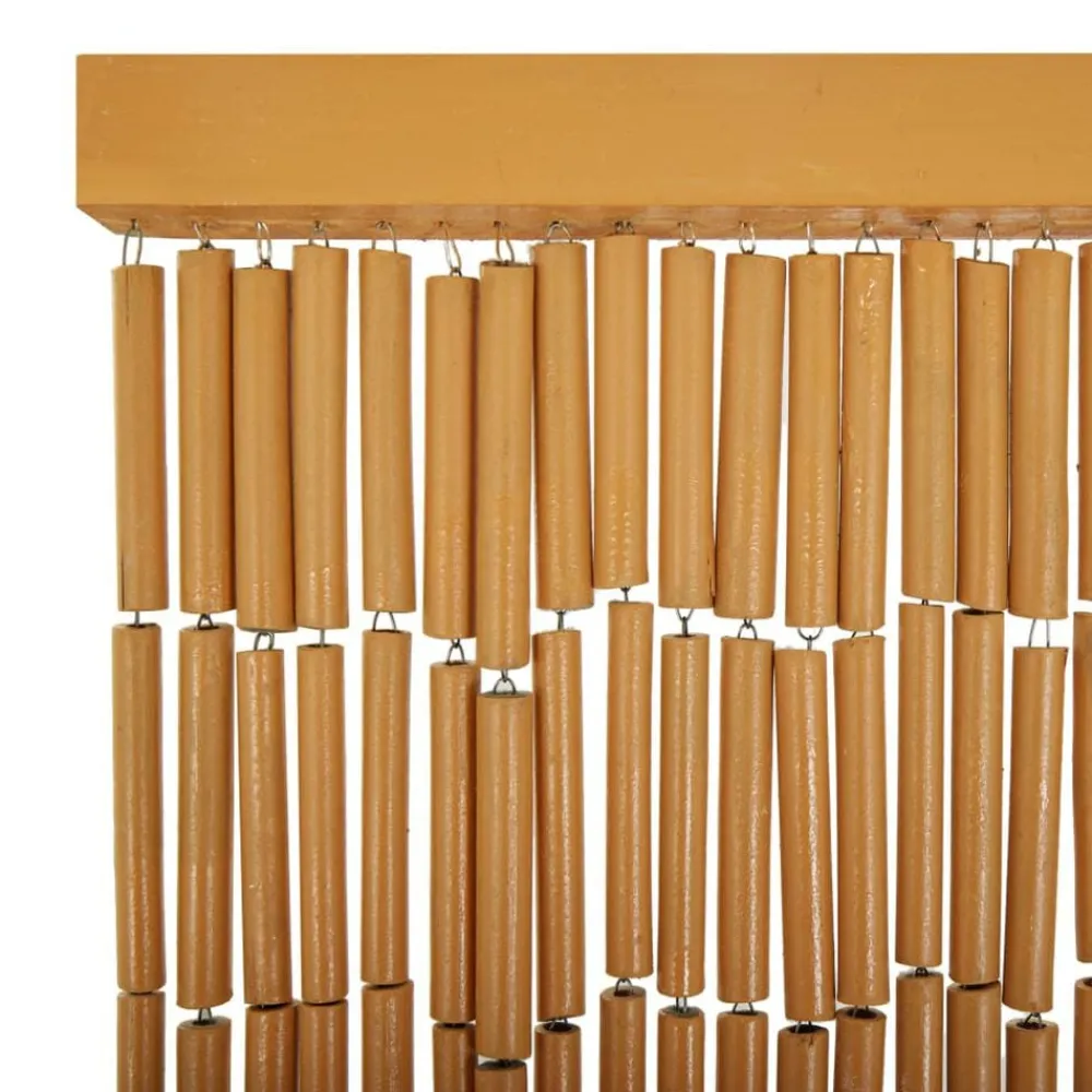 vidaXL Cortina de bambú para puerta contra insectos 90x200 cm Hot