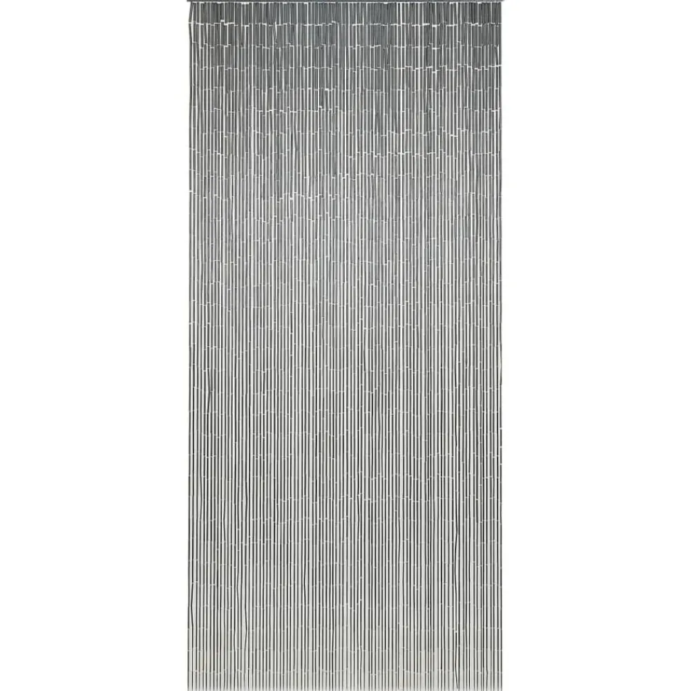 vidaXL Cortina de bambú para puerta contra insectos 90x200 cm Gris oscuro Outlet