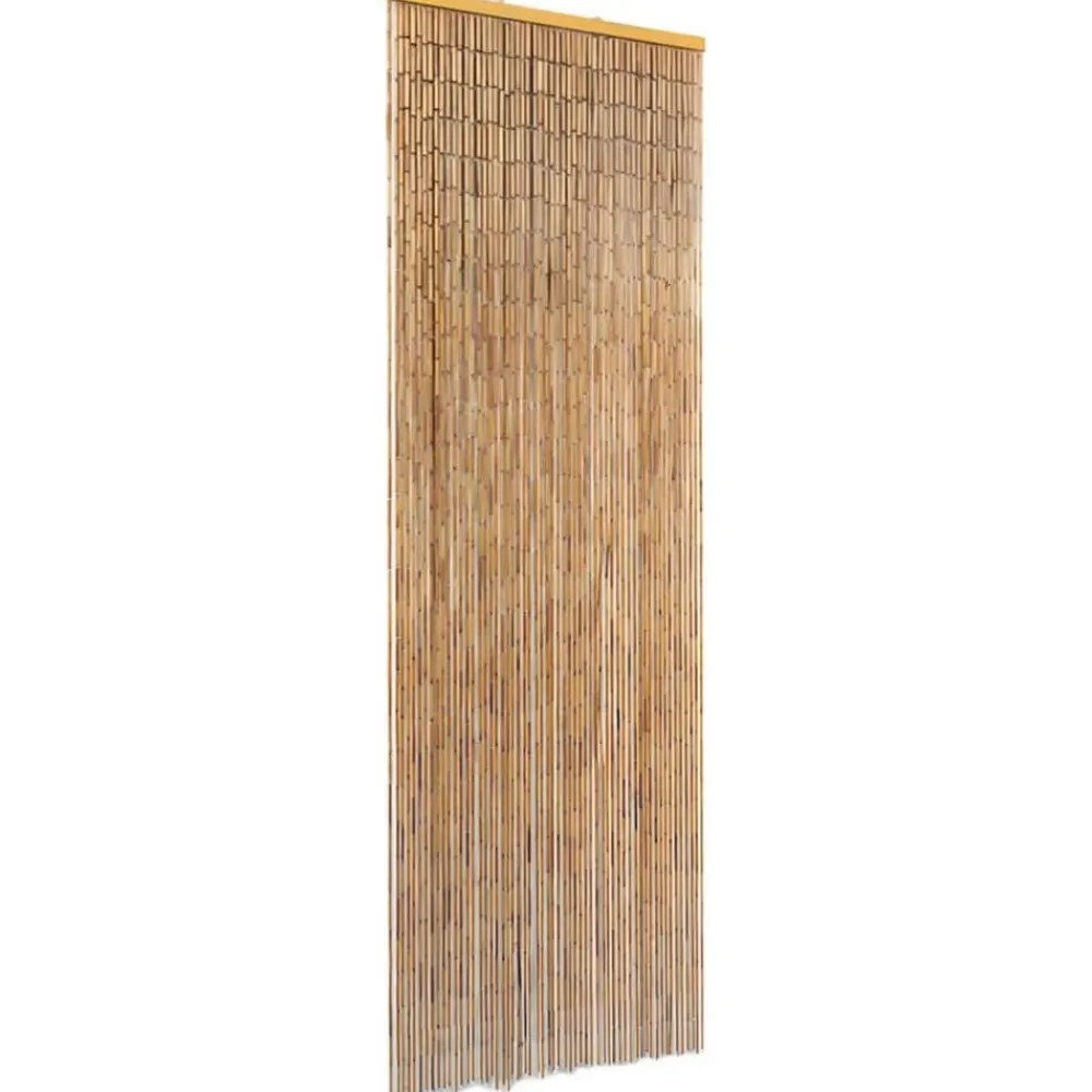 vidaXL Decoración-Cortina de bambú puerta contra insectos 56x185 cm