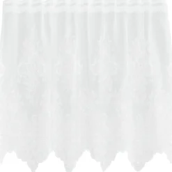 vidaXL Decoración-Cortina de Encaje con cortinas Floral 80 x 150 cm Poliéster