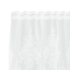 vidaXL Decoración-Cortina de Encaje con cortinas Floral 80 x 150 cm Poliéster