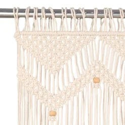 vidaXL Decoración-Cortina de macramé algodón 140x240 cm
