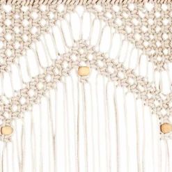 vidaXL Decoración-Cortina de macramé algodón 140x240 cm
