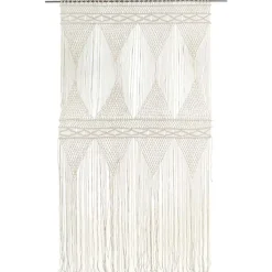 vidaXL Cortina de macramé algodón 140x240 cm Crema Outlet