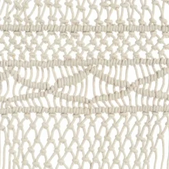 vidaXL Cortina de macramé algodón 140x240 cm Crema Outlet
