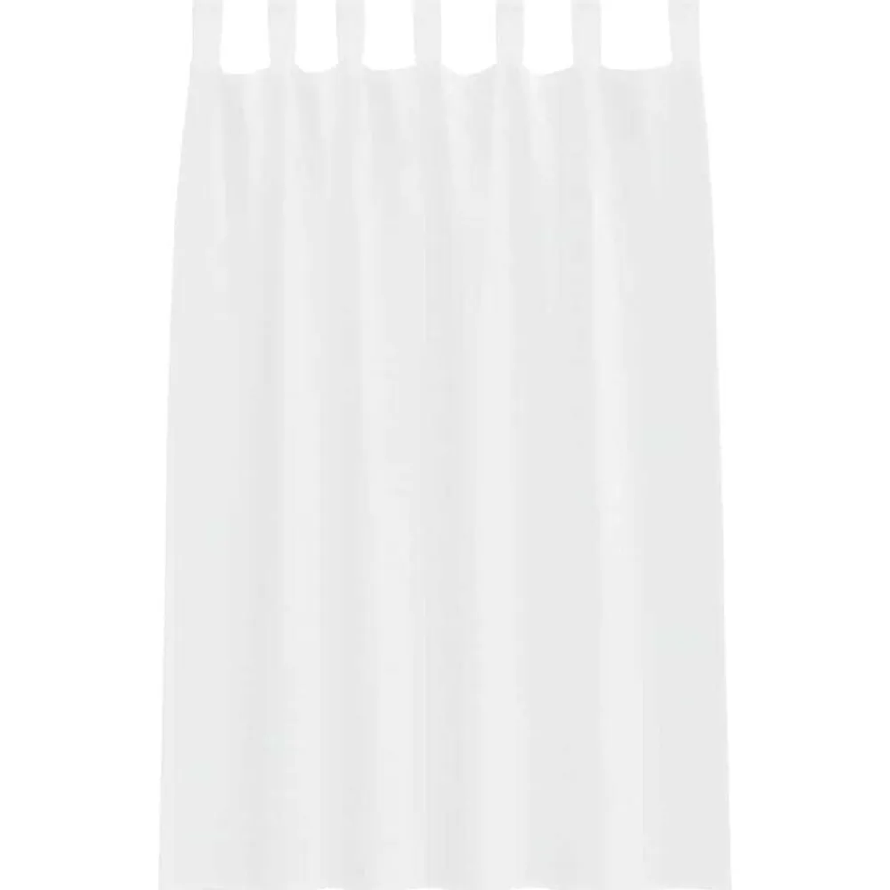 vidaXL Cortina de Voilé con cortinas 2 pcs 175 x 140 cm Poliéster White Best