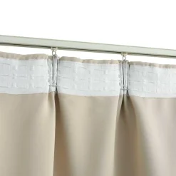 vidaXL Decoración-Cortina opaca con ganchos 290x245 cm