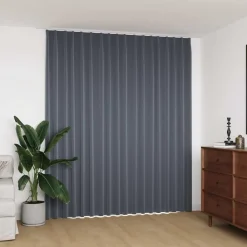 vidaXL Decoración-Cortina opaca con ganchos 290x245 cm