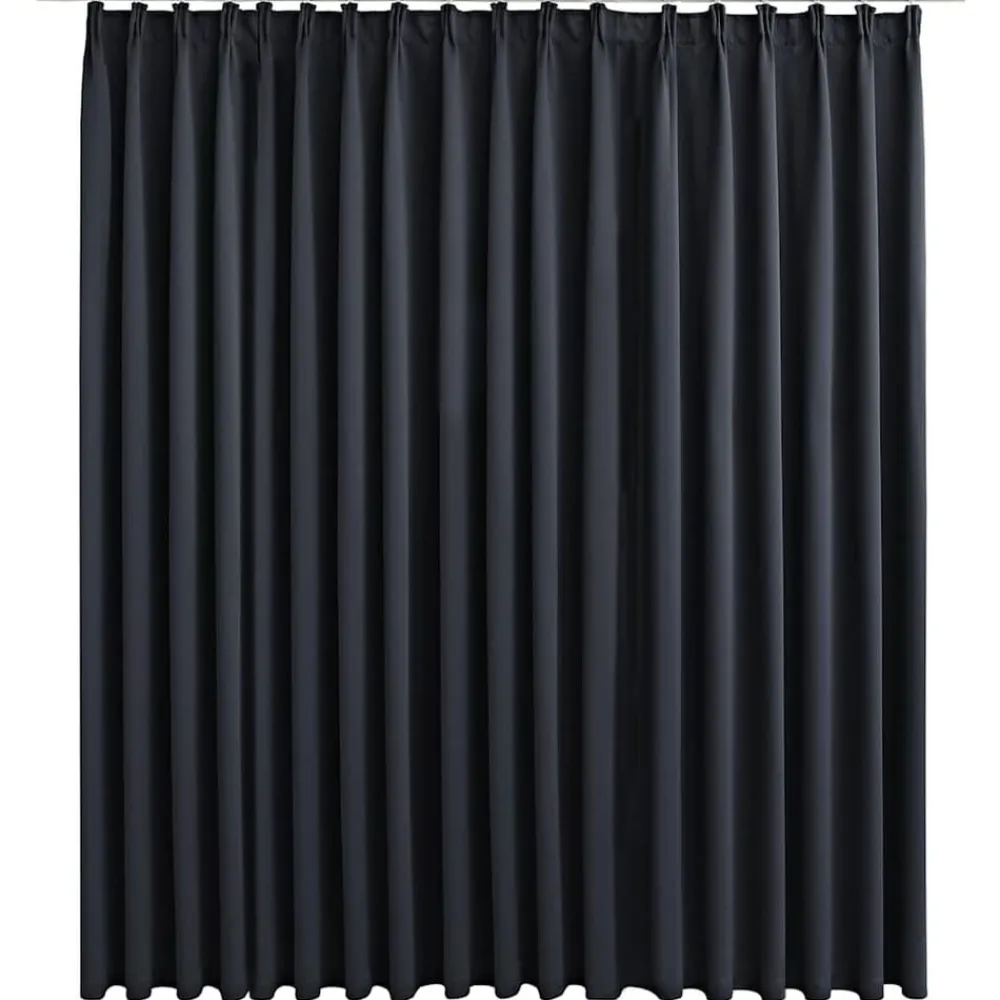 vidaXL Decoración-Cortina opaca con ganchos 290x245 cm