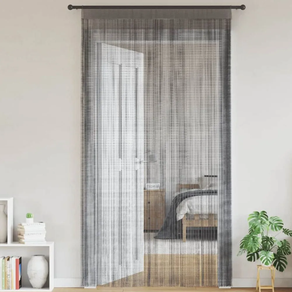 vidaXL Decoración-Cortinas de cuerdas 2 unidades 100x250 cm