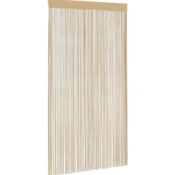 vidaXL Cortinas de flecos 2 piezas 100x250 cm Beige Sale