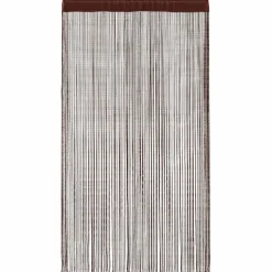 vidaXL Decoración-Cortinas de flecos 2 piezas 100x250 cm marrón