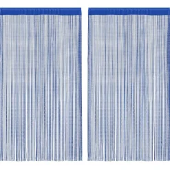 vidaXL Decoración-Cortinas de flecos 2 piezas 100x250 cm