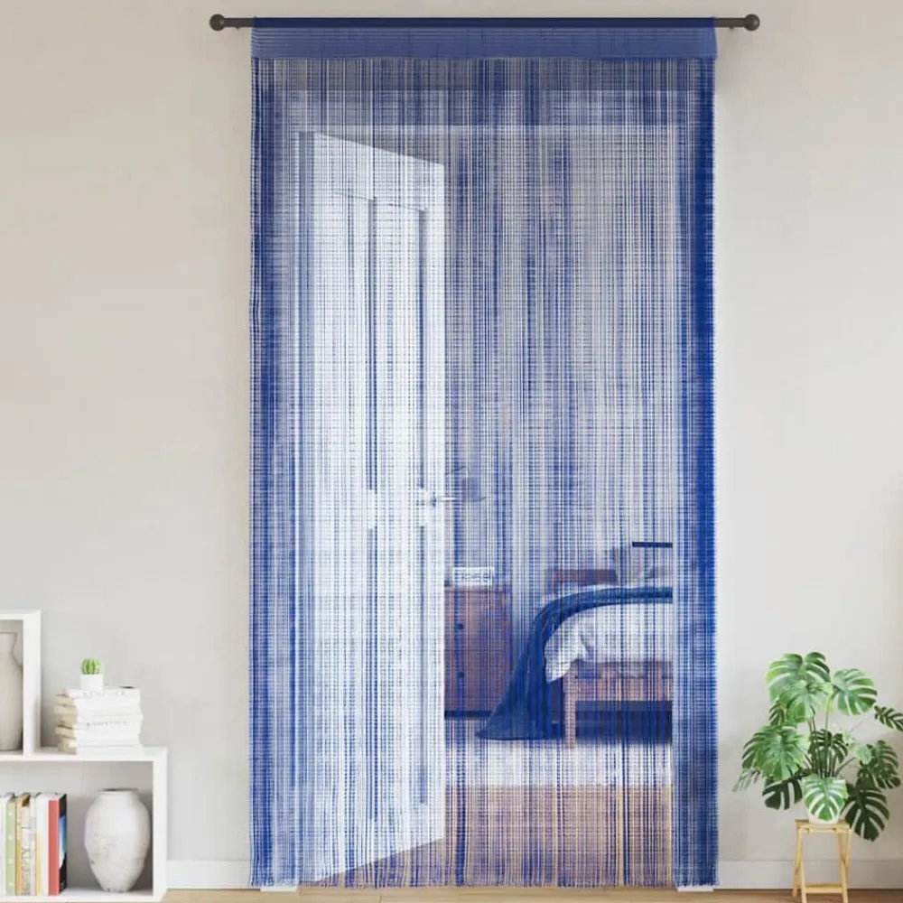 vidaXL Decoración-Cortinas de flecos 2 piezas 100x250 cm