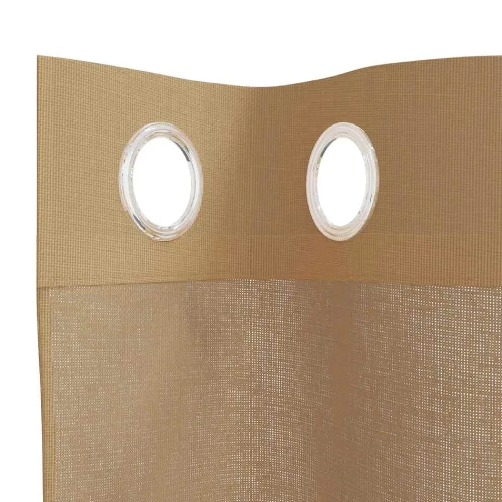 vidaXL Cortinas de gasa con ojales 2 uds Arena Hot