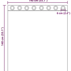 vidaXL Cortinas de gasa con ojales 2 uds Arena Hot