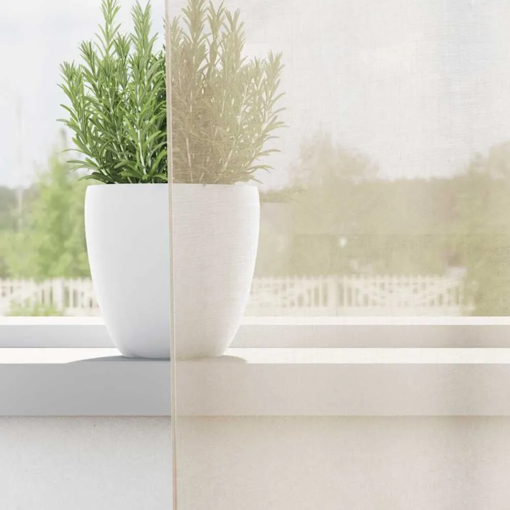 vidaXL Decoración-Cortinas de gasa con ojales 2 uds 140x140 cm