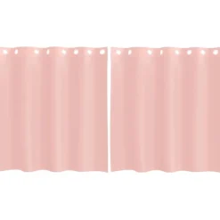 vidaXL Cortinas de gasa con ojales 2 uds 140x140 cm Rosa Best