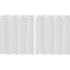 vidaXL Decoración-Cortinas de gasa con ojales 2 uds