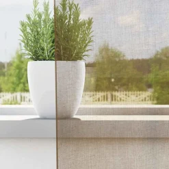 vidaXL Cortinas de gasa con trabillas 2 uds marrón claro 140x260 cm Marrón claro