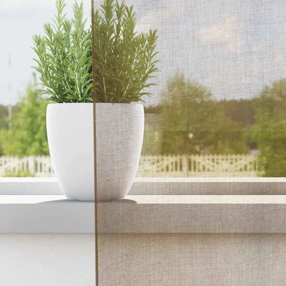 vidaXL Cortinas de gasa con trabillas 2 uds marrón claro 140x260 cm Marrón claro