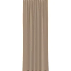 vidaXL Cortinas de gasa con trabillas 2 uds marrón claro 140x260 cm Marrón claro