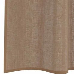 vidaXL Cortinas de gasa con trabillas 2 uds marrón claro 140x260 cm Marrón claro