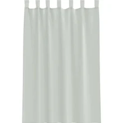 vidaXL Cortinas de gasa con trabillas 2 uds 140x175 cm Gris claro New