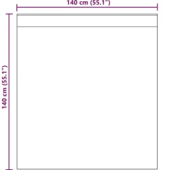 vidaXL Decoración-Cortinas de gasa con trabillas 2 uds. marrón