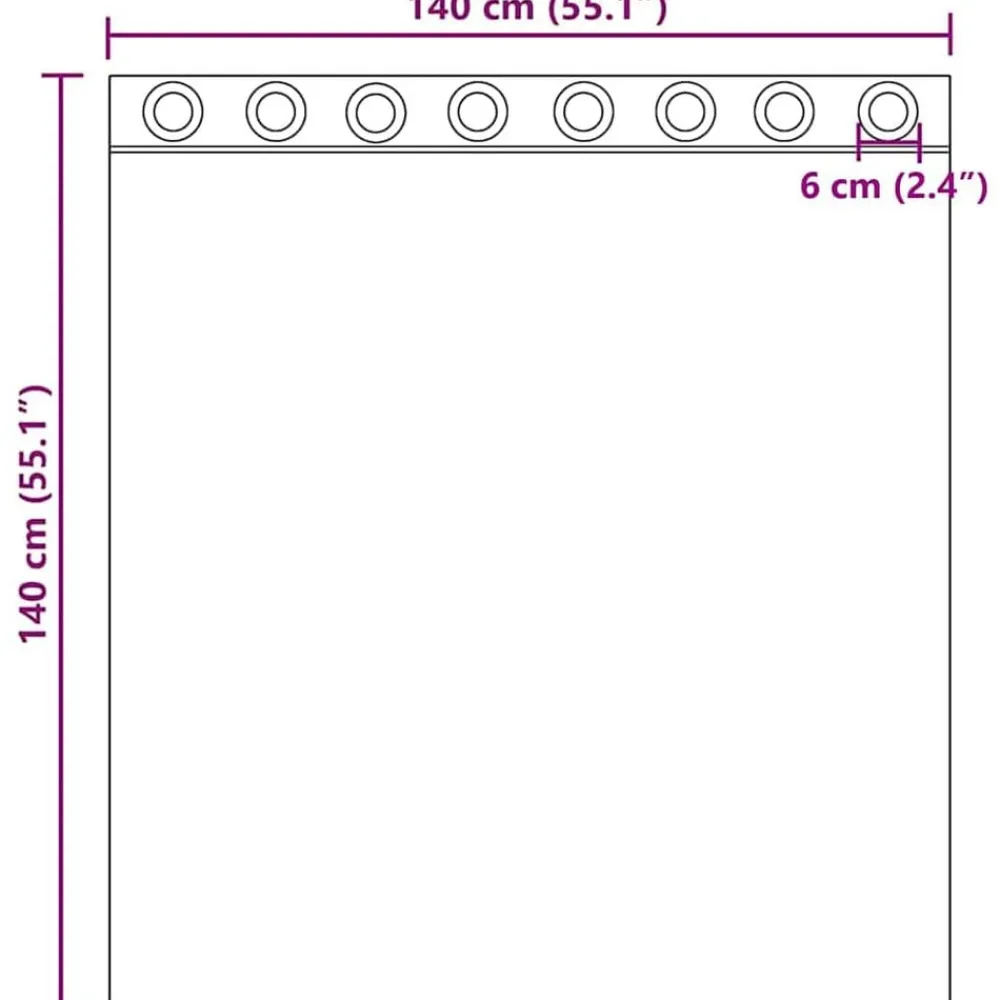 vidaXL Cortinas de gasa con ojales 2 uds marrón 140x140 cm Marrón Clearance
