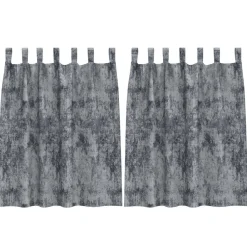 vidaXL Decoración-Cortinas de Terciopelo 2 pcs Gris plata 140 x 140 cm Terciopelo