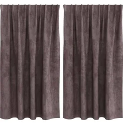 vidaXL Cortinas de Terciopelo 2 pcs Marrón 140 x 140 cm Terciopelo Marrón New