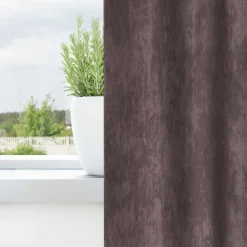 vidaXL Cortinas de Terciopelo 2 pcs Marrón 140 x 140 cm Terciopelo Marrón New
