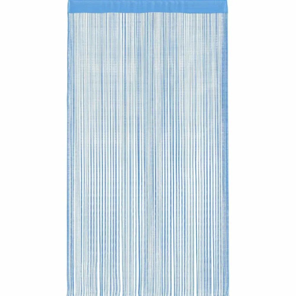vidaXL Cortinas de tiras 2 uds 100x250 cm Azul claro Outlet