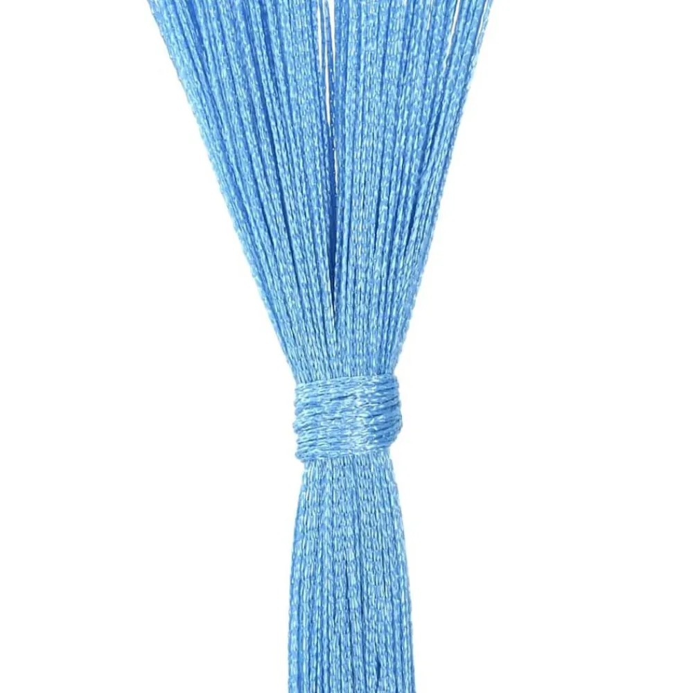 vidaXL Cortinas de tiras 2 uds 100x250 cm Azul claro Outlet