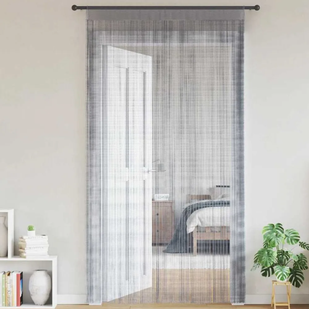 vidaXL Decoración-Cortinas de tiras 2 uds 100x250 cm