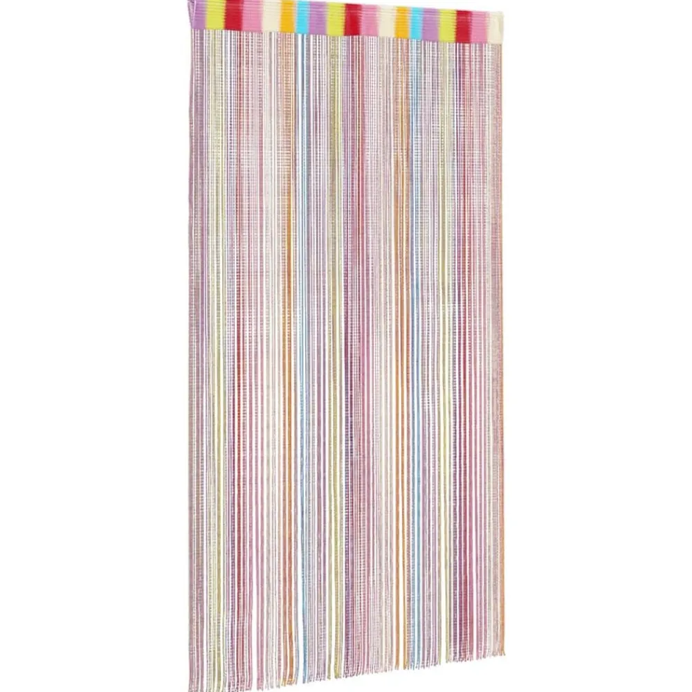 vidaXL Cortinas de tiras 2 uds 100x250 cm Multicolor Discount