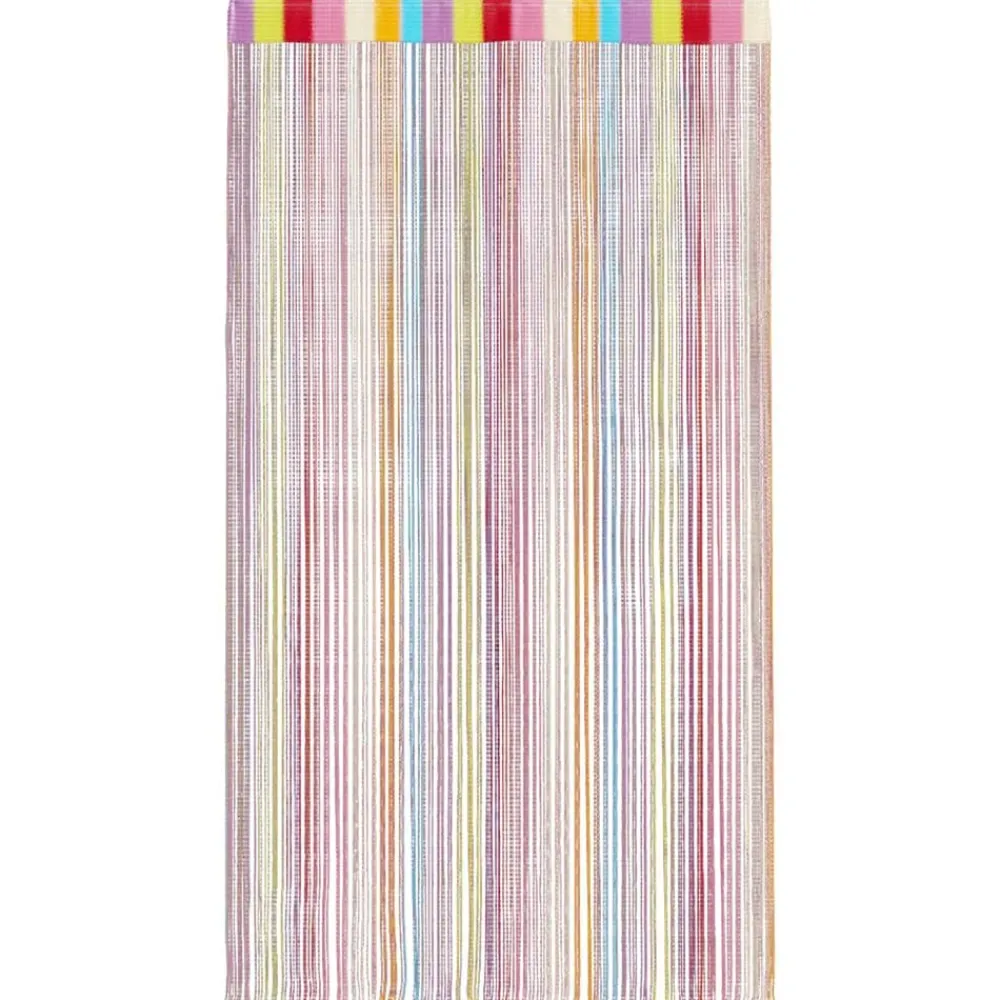 vidaXL Cortinas de tiras 2 uds 100x250 cm Multicolor Discount
