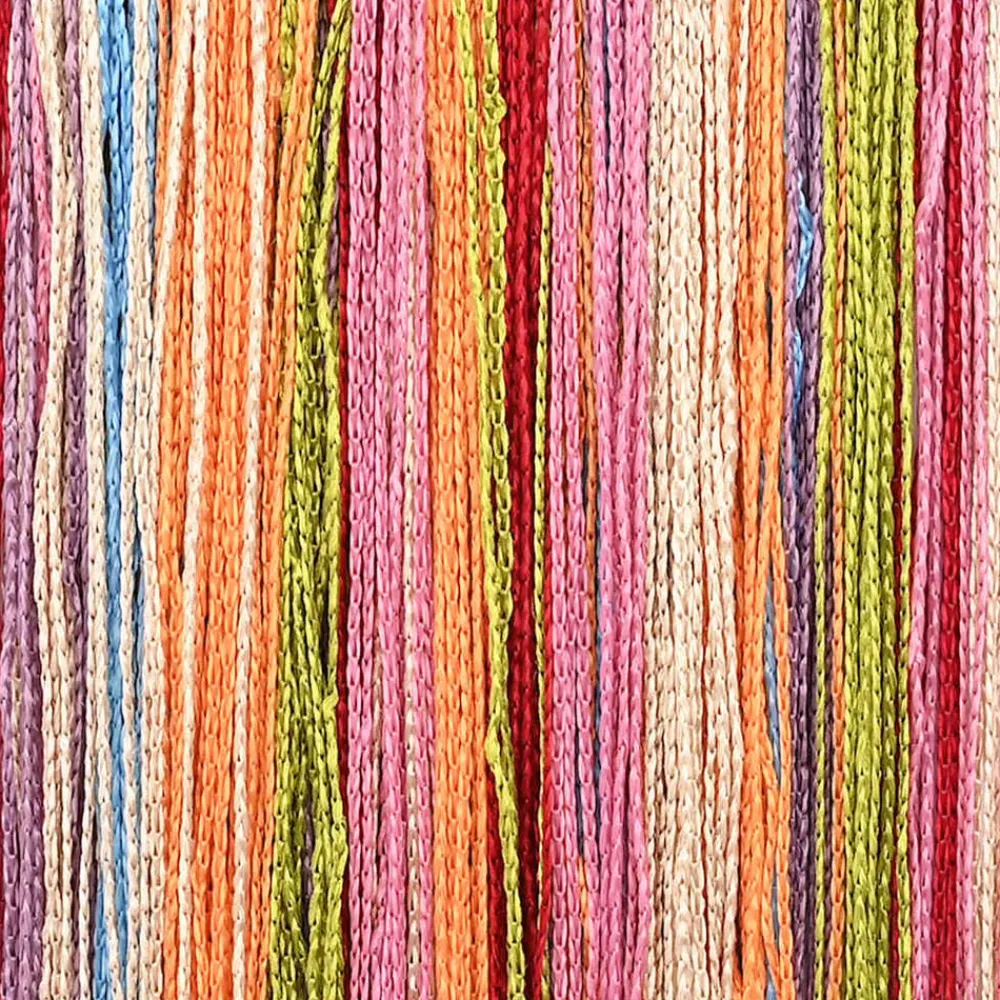 vidaXL Cortinas de tiras 2 uds 100x250 cm Multicolor Discount
