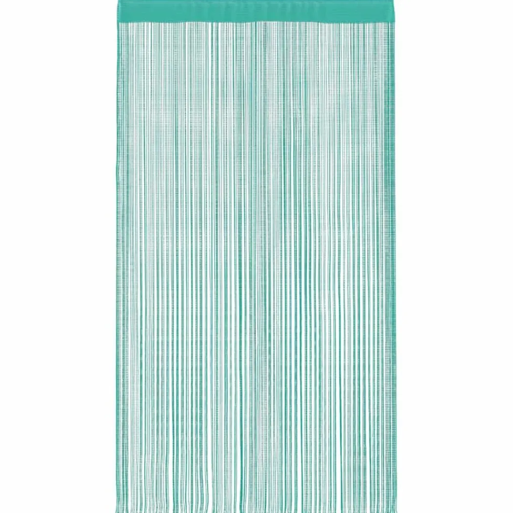 vidaXL Cortinas de tiras 2 uds turquesa 100x250 cm Tuquesa Clearance