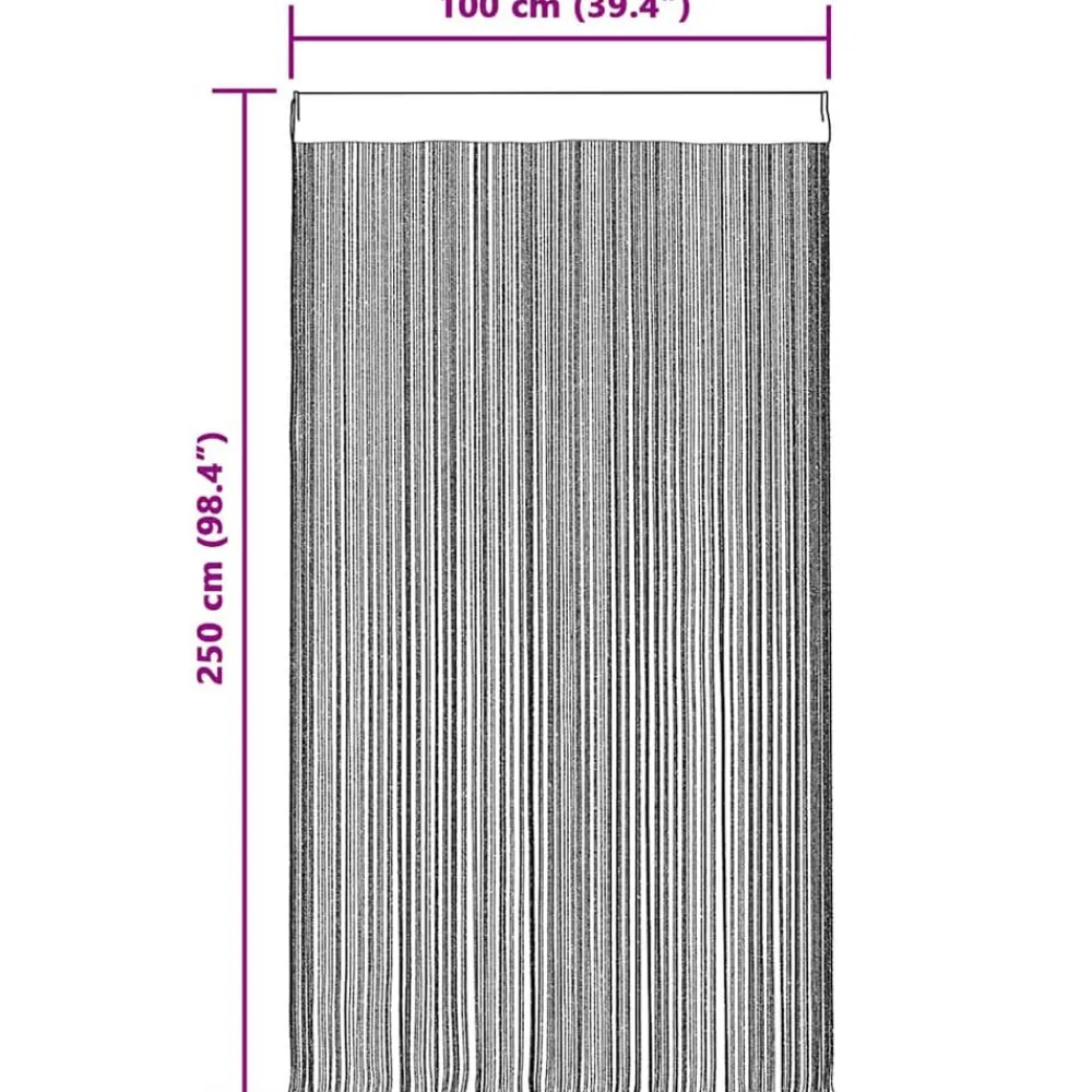 vidaXL Cortinas de tiras 2 uds turquesa 100x250 cm Tuquesa Clearance