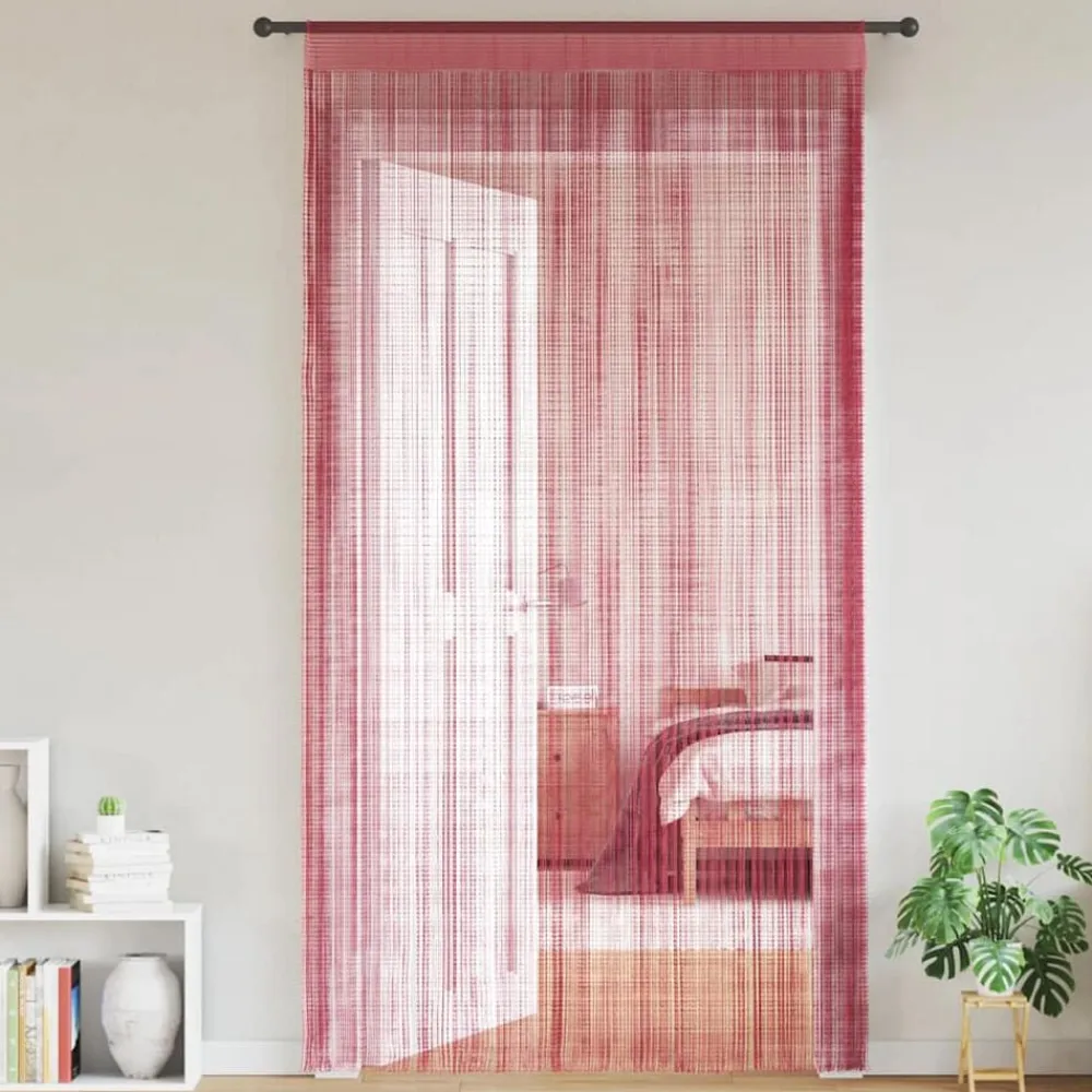 vidaXL Decoración-Cortinas de tiras 2 uds. color 100x250 cm