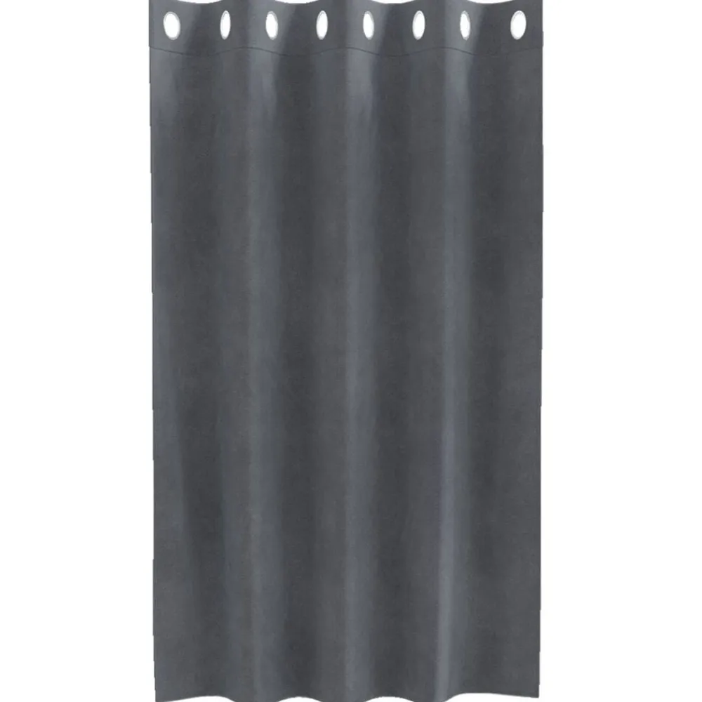 vidaXL Cortinas opacas 2 pcs Gris Claro 140 x 140 cm Terciopelo Gris claro super ligero Outlet