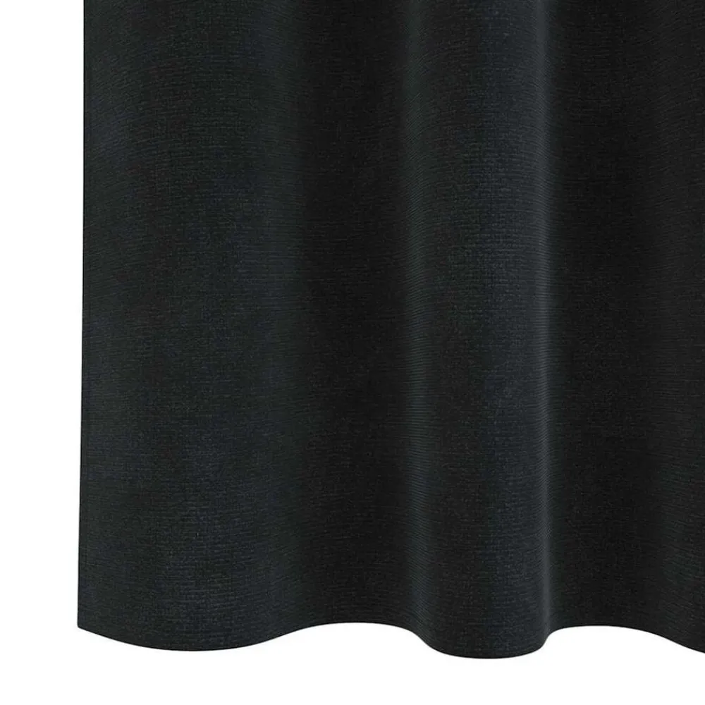 vidaXL Cortinas opacas 2 pcs 140 x 140 cm Terciopelo Negro Hot