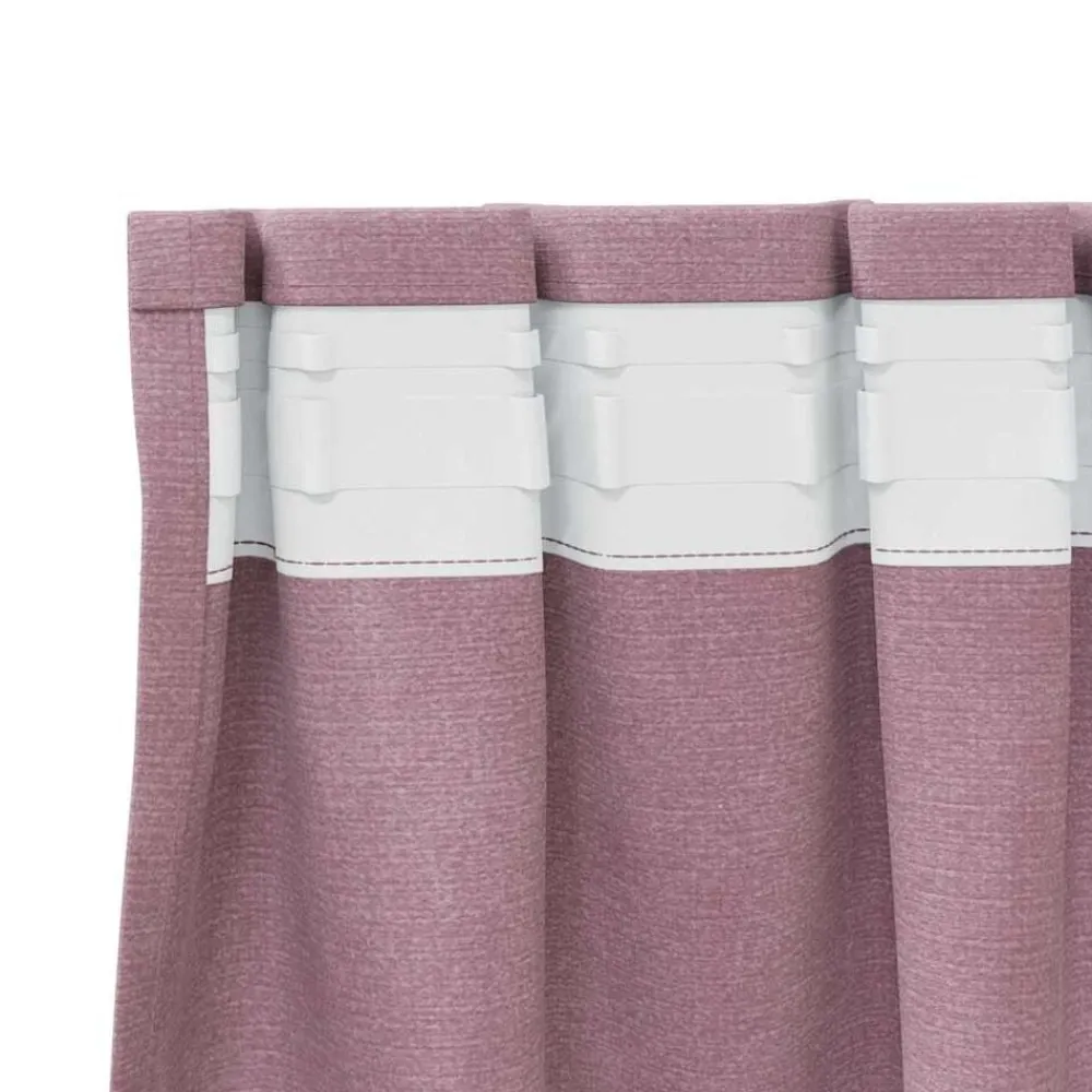 vidaXL Cortinas opacas 2 pcs 140 x 140 cm Terciopelo Rosa oscuro Online